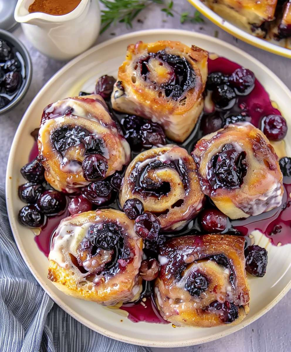 Blaubeer Schnecken Schwedisch backen
