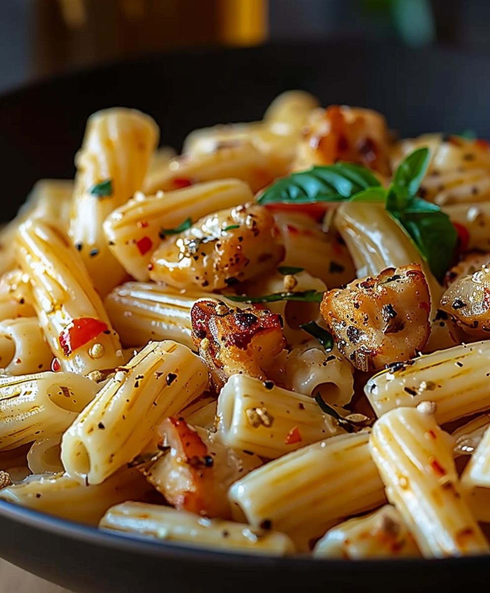 Honig Pfeffer Hähnchen Pasta