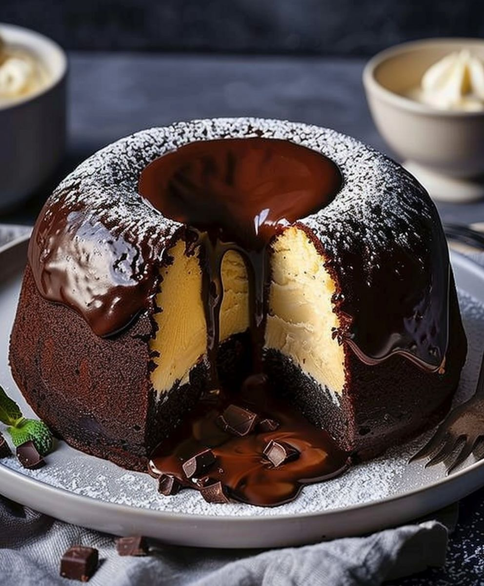 Schoko Gugelhupf Cheesecake Füllung