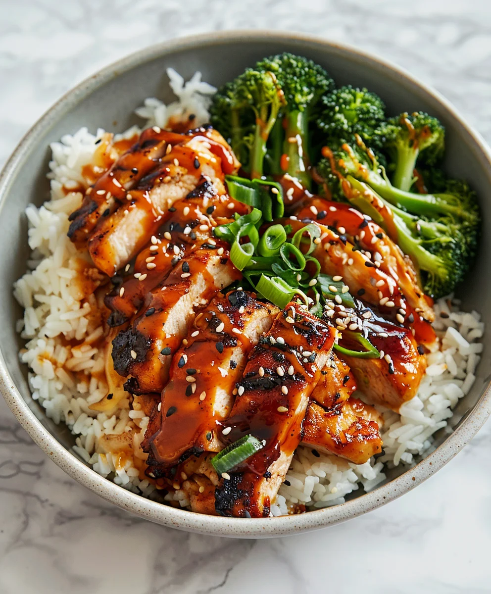 Köstliche Sticky Chicken Bowls: Einfach zubereitet & lecker!