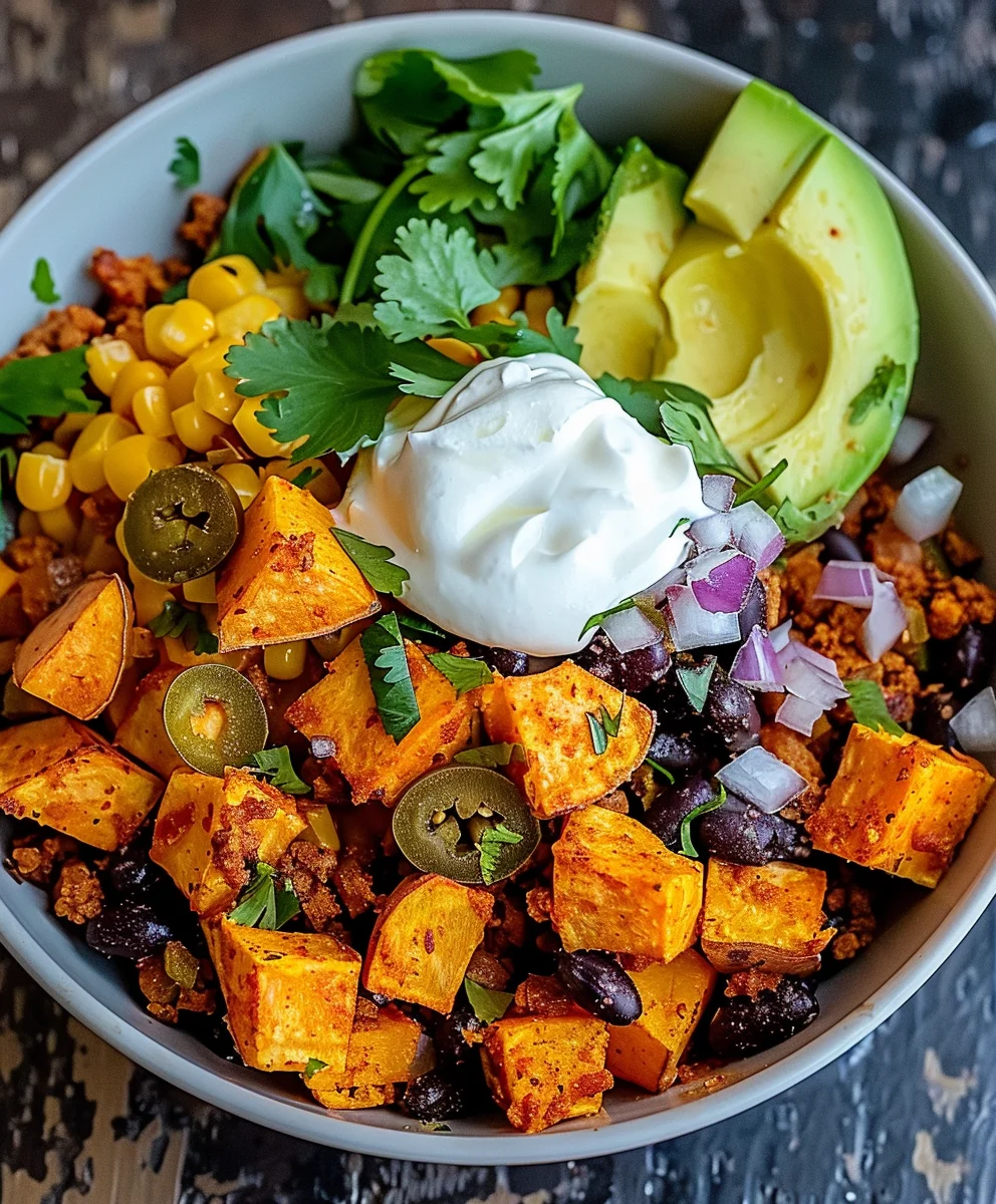 Rezept: Süßkartoffel Taco Bowl – Schnell, einfach, köstlich!
