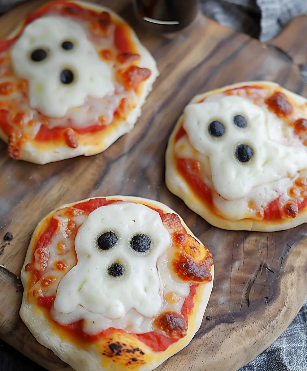 Mini Ghost Pizzas Rezept: Gruselig leckerer Snack!