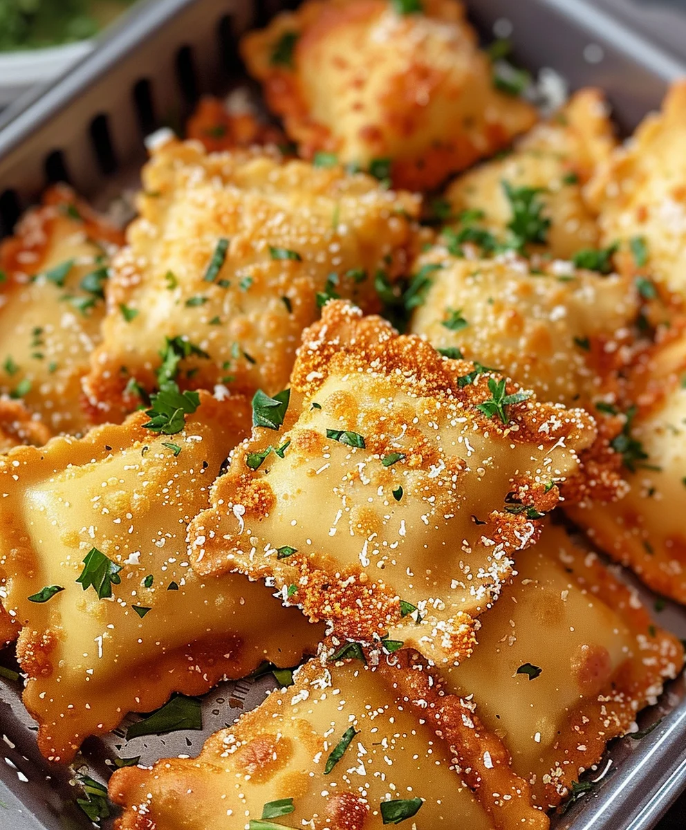 Toasted Ravioli: Knusprig & Golden aus Air Fryer/Ofen