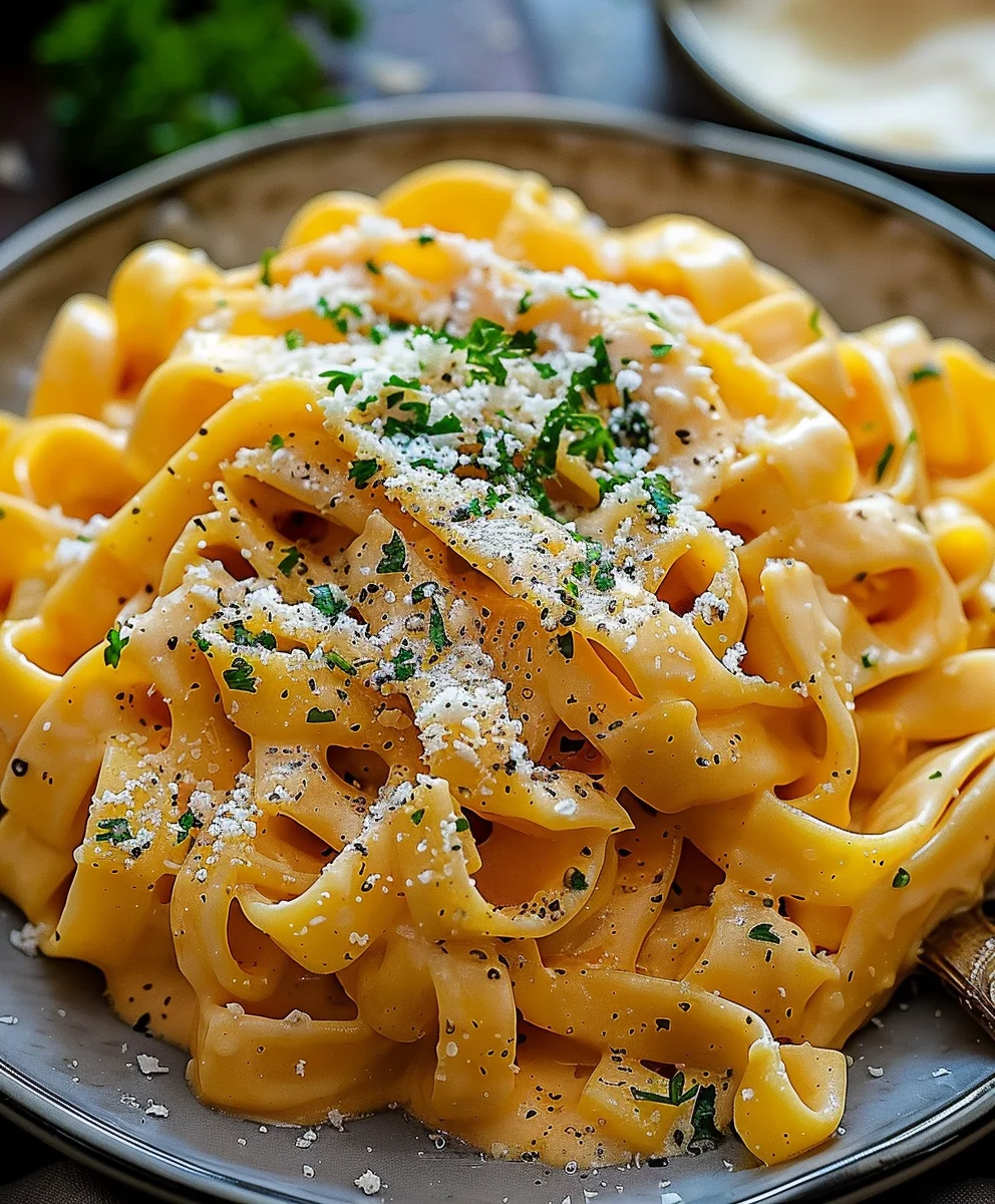 Cremige Kürbis Alfredo Pasta: Dein ultimativer Herbstgenuss