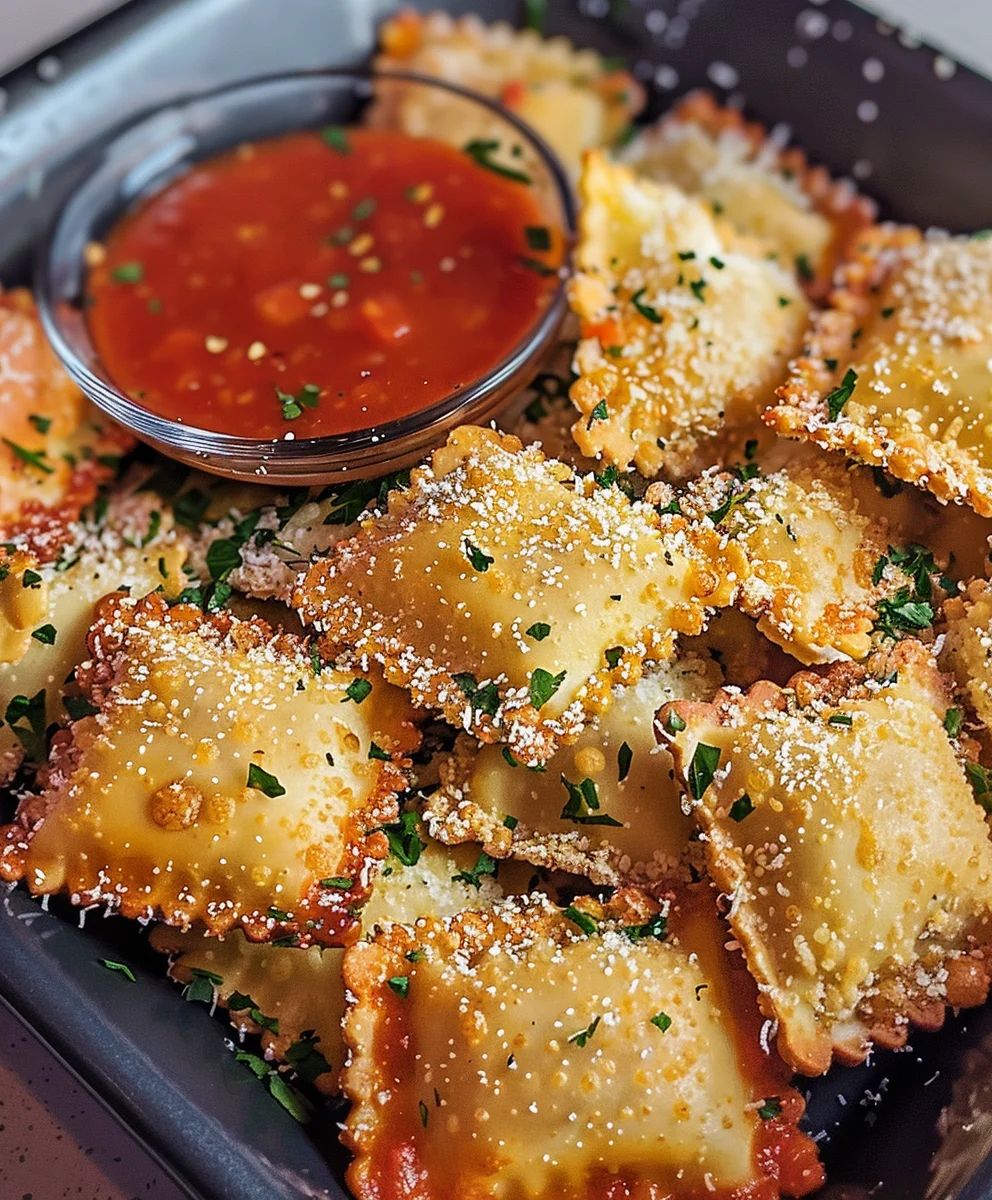 Toasted Ravioli: Knusprig & Golden aus Air Fryer/Ofen