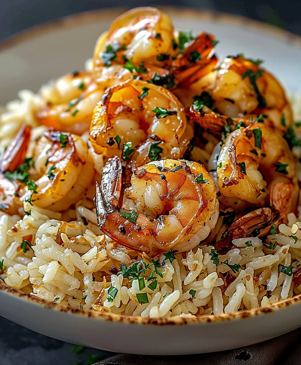 Garnelen Knoblauchbutter Reis – Einfaches Genießer-Rezept