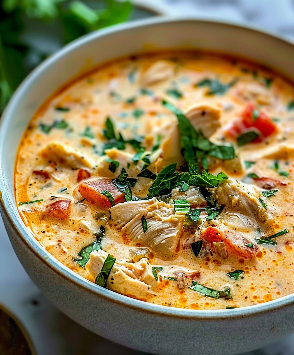 Cremige Hähnchen Parmesan Suppe – Einfach & Lecker
