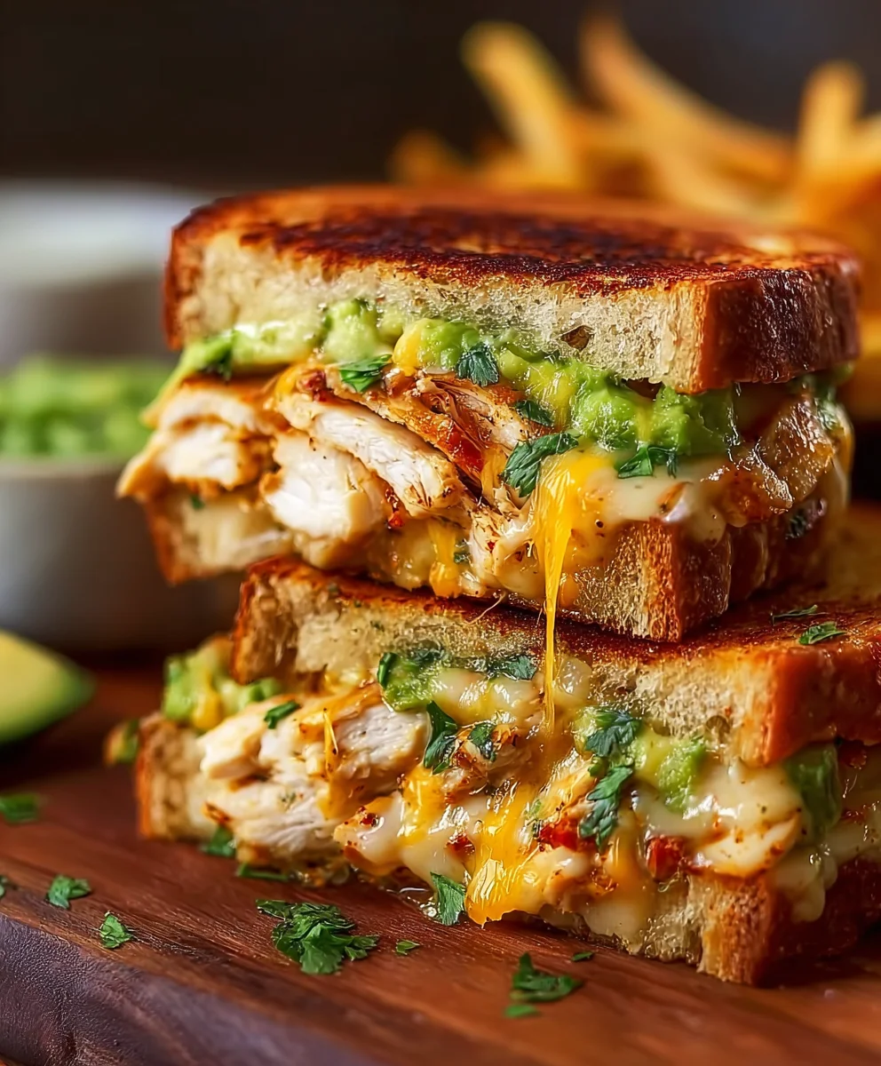 Ultimate Chicken Avocado Melt Sandwich - Quick & Creamy!