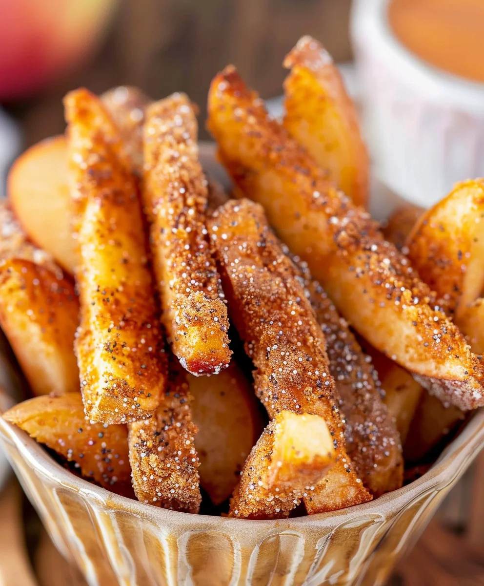 Knusprige Air Fryer Apfel-Pommes: Süßer & Gesunder Snack!