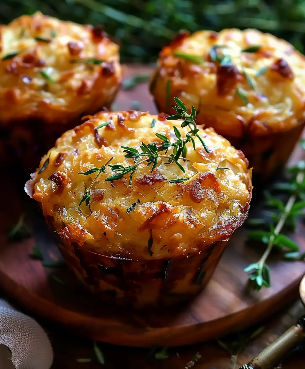 Zwiebelkuchenmuffins Rezept: Herzhaft & schnell gebacken