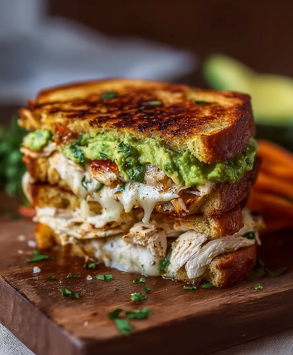 Ultimate Chicken Avocado Melt Sandwich - Quick & Creamy!