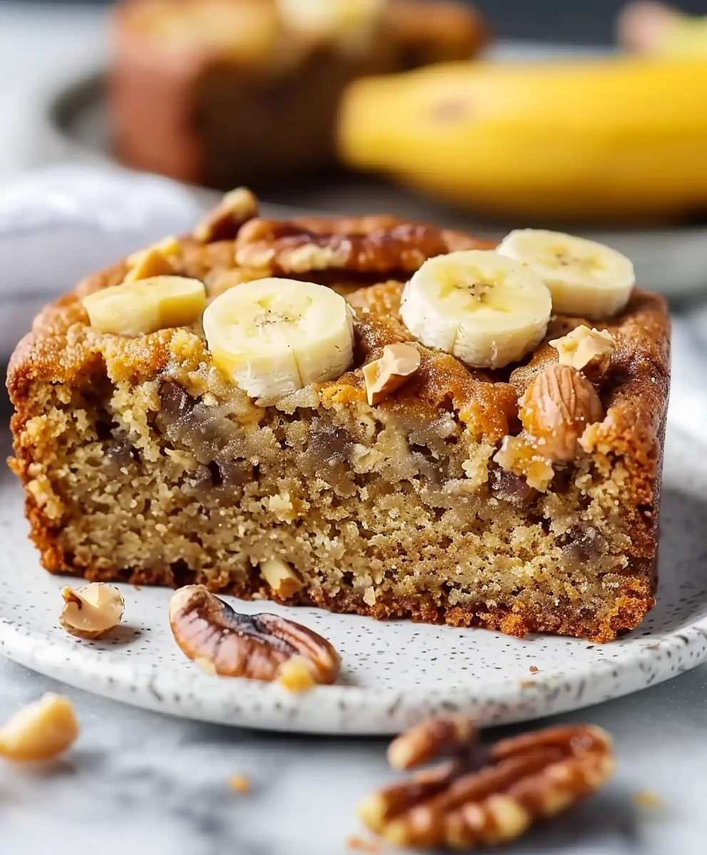 Zuckerfreier Bananen Nuss Hafer Kuchen – einfach & lecker!