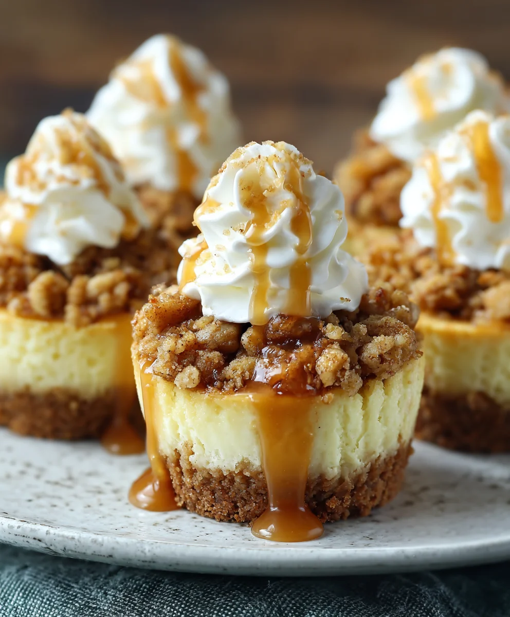Decadent Apple Crisp Mini Cheesecakes for Any Occasion