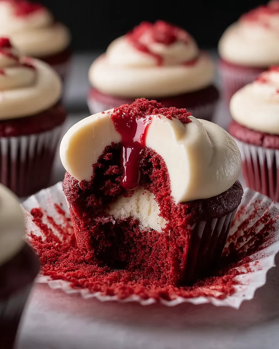 Blutige Halloween Vampire Biss Cupcakes – einfach & genial!