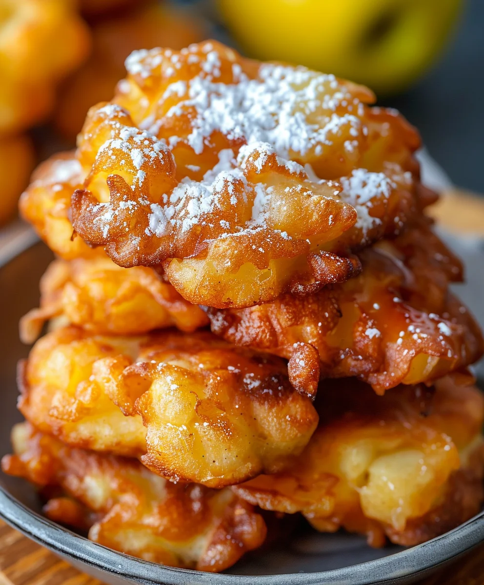 Knusprige Apfelküchlein aus der Heißluftfritteuse