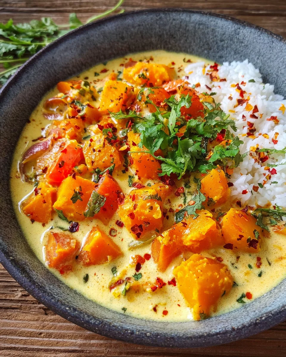 Cremiges Kürbis Curry Rezept: Einfach, schnell & lecker!