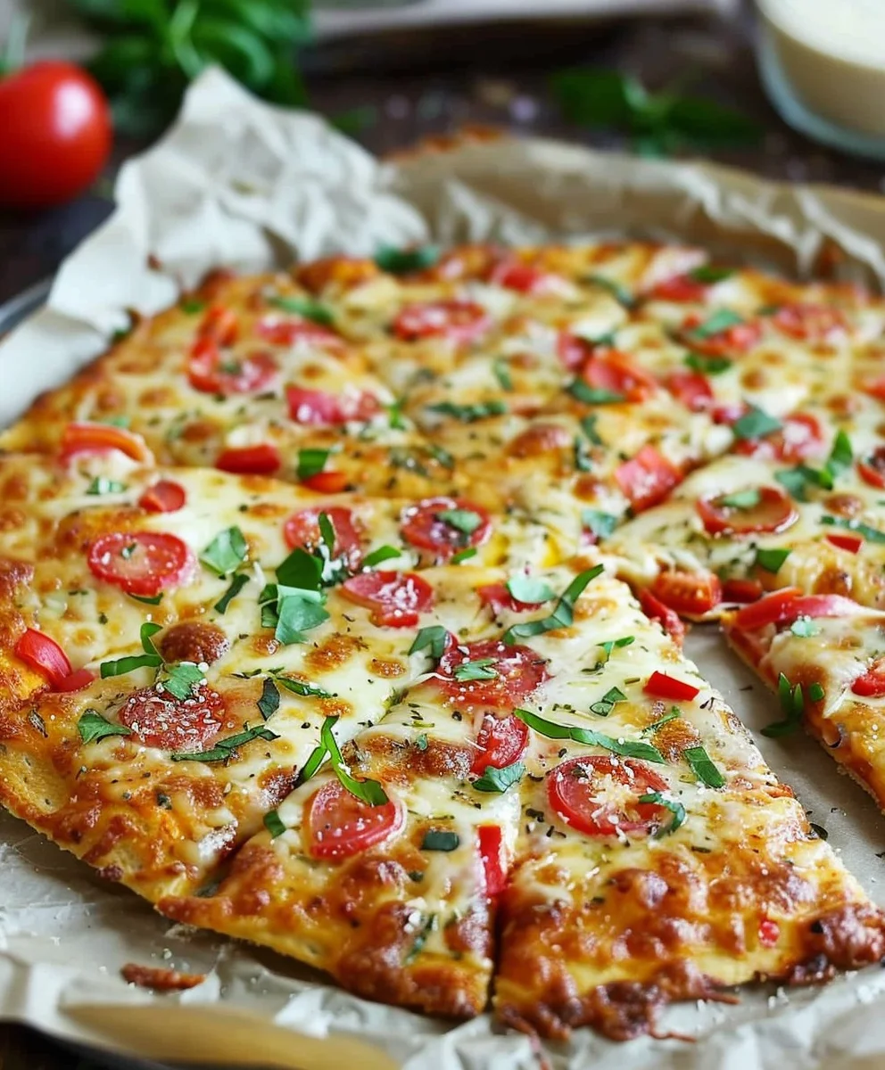 Genieße Low Carb Schüttelpizza: Einfach, schnell & köstlich