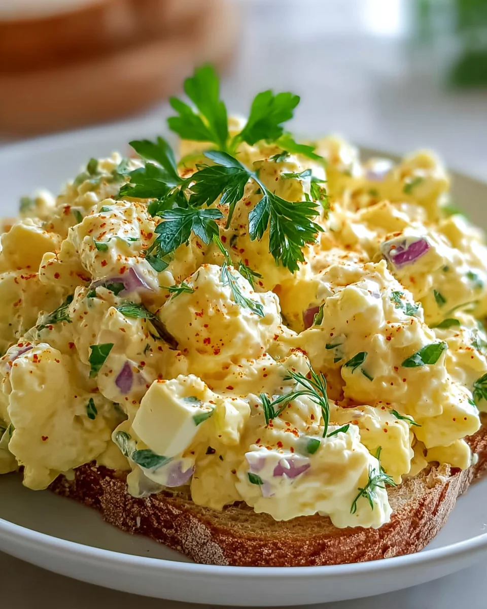 Einfach das beste Eiersalat Rezept: Cremig, lecker & schnell gemacht.