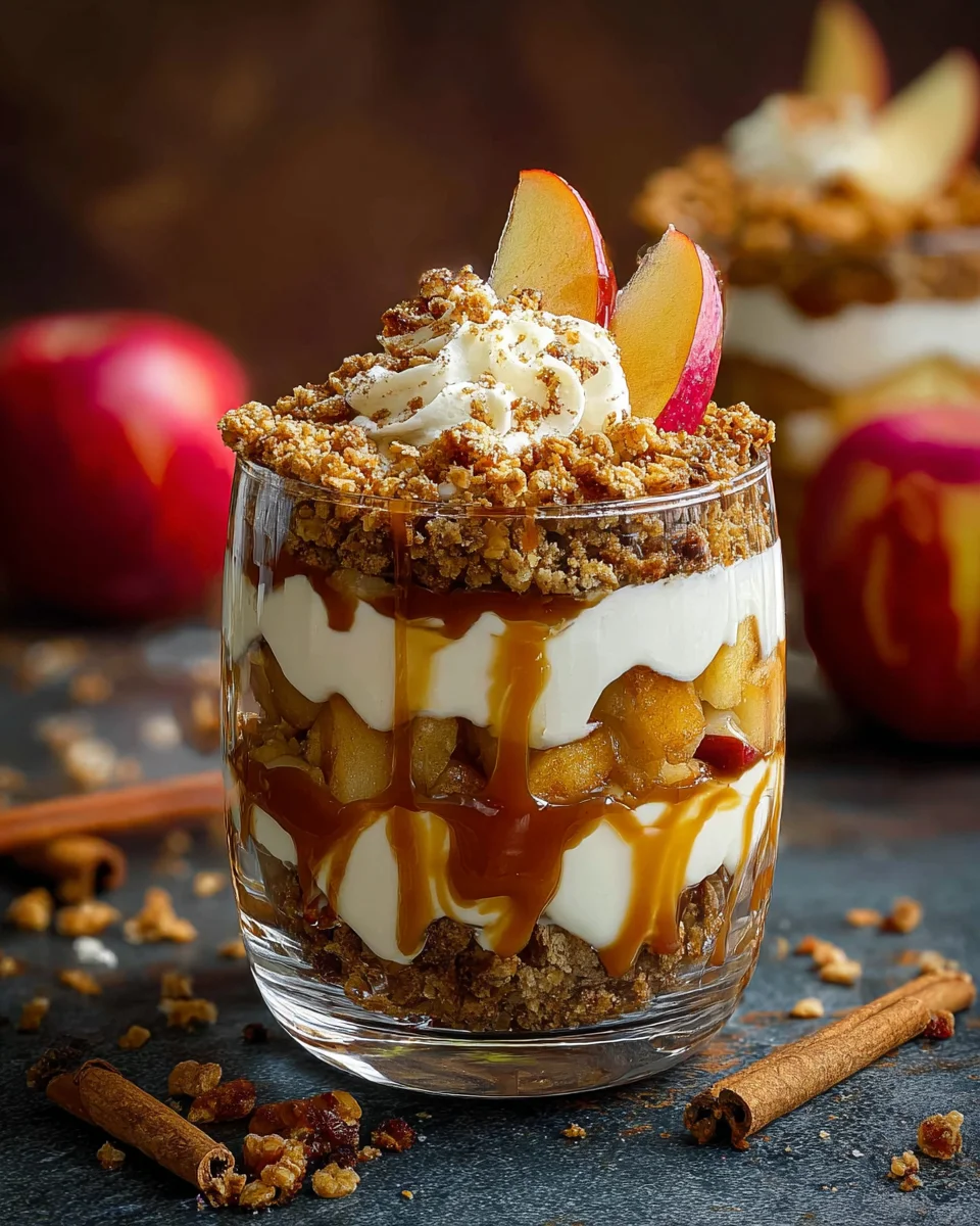 Bratapfel Karamell Trifle: Einfach, schnell & unwiderstehlich!
