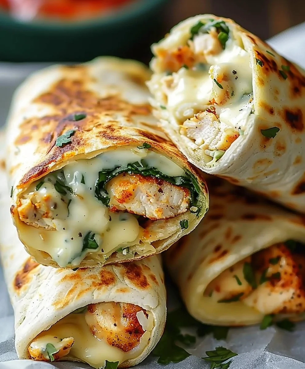 Low Carb Käse-Knoblauch Hähnchen Wraps – Dein neues Lieblingsrezept