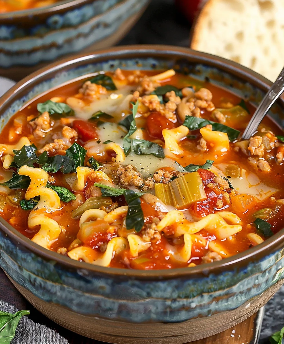 Vegan Lasagne Suppe: Cremig, einfach & unwiderstehlich!