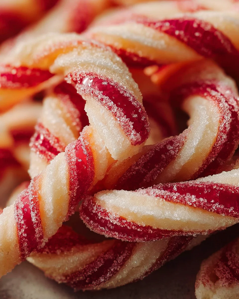 Festliche Zuckerstangen Kekse: Zart & perfekt gestreift backen.