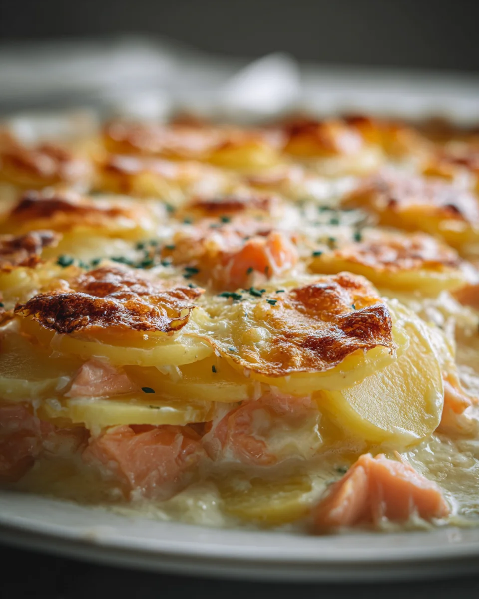 Schneller Lachs Auflauf mit Kartoffeln – Zart, cremig, unwiderstehlich!