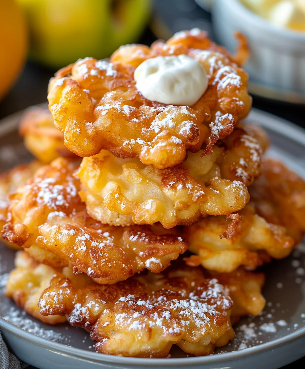 Knusprige Apfelküchlein aus der Heißluftfritteuse