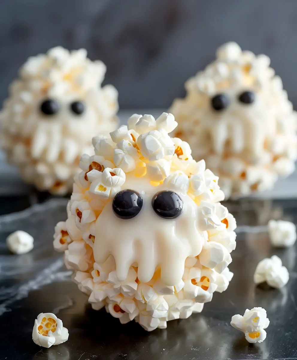 Spukhaft leckere Ghost Popcorn Balls – Einfaches Rezept für Halloween