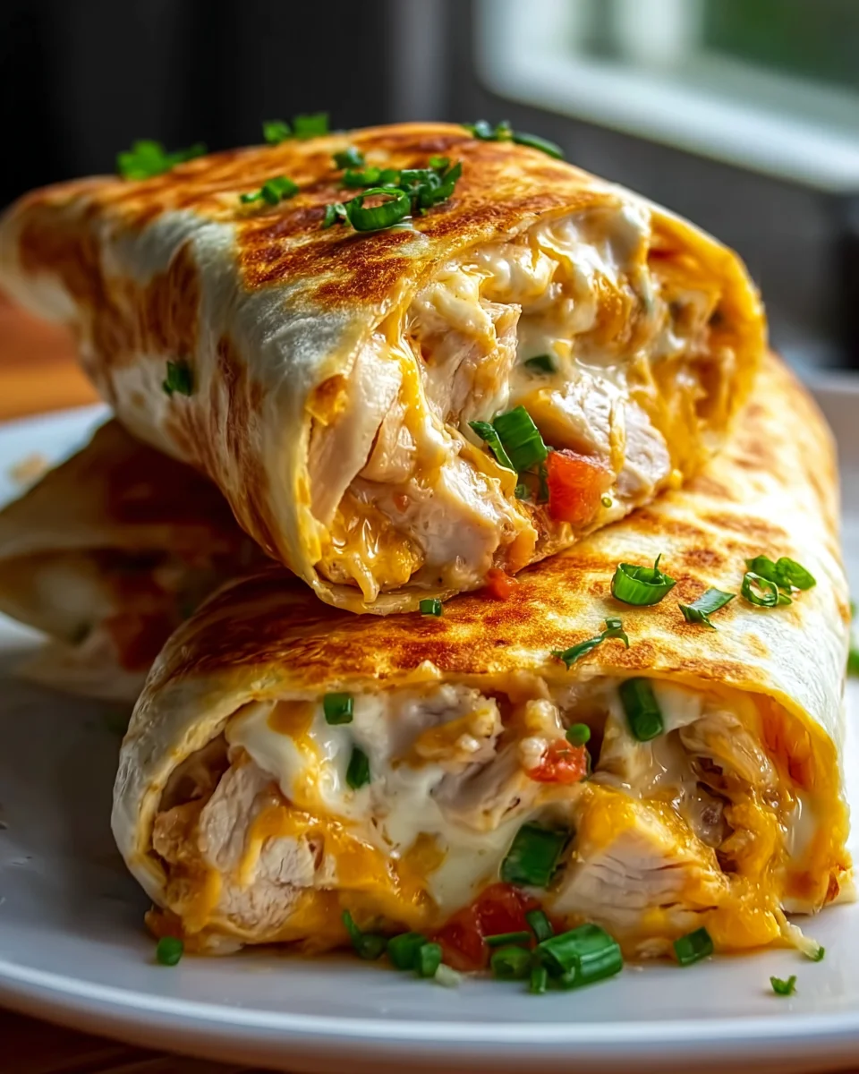 Blitzschnelle Hähnchen Wraps mit Käse-Knoblauch Genuss