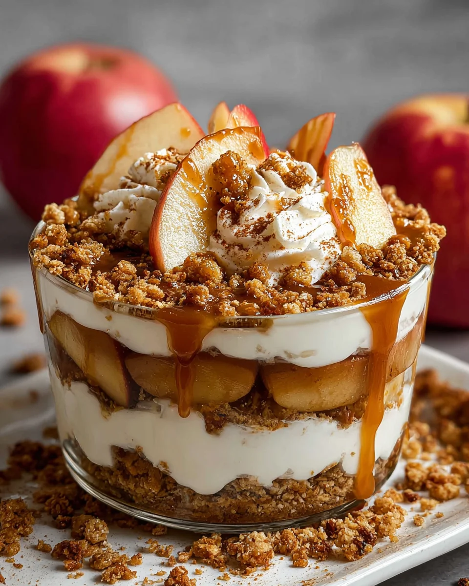 Bratapfel Karamell Trifle: Himmlisch cremig & festlich lecker!