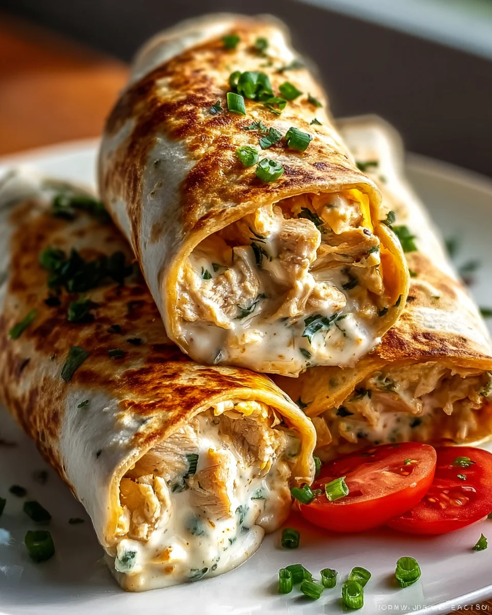 Käse-Knoblauch Hähnchen Wraps: Schnell, einfach, köstlich!