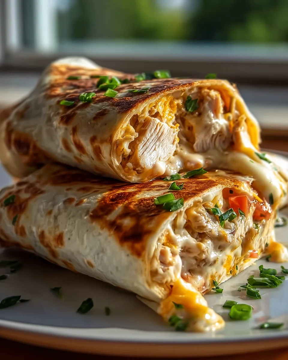 Blitzschnelle Hähnchen Wraps mit Käse-Knoblauch Genuss