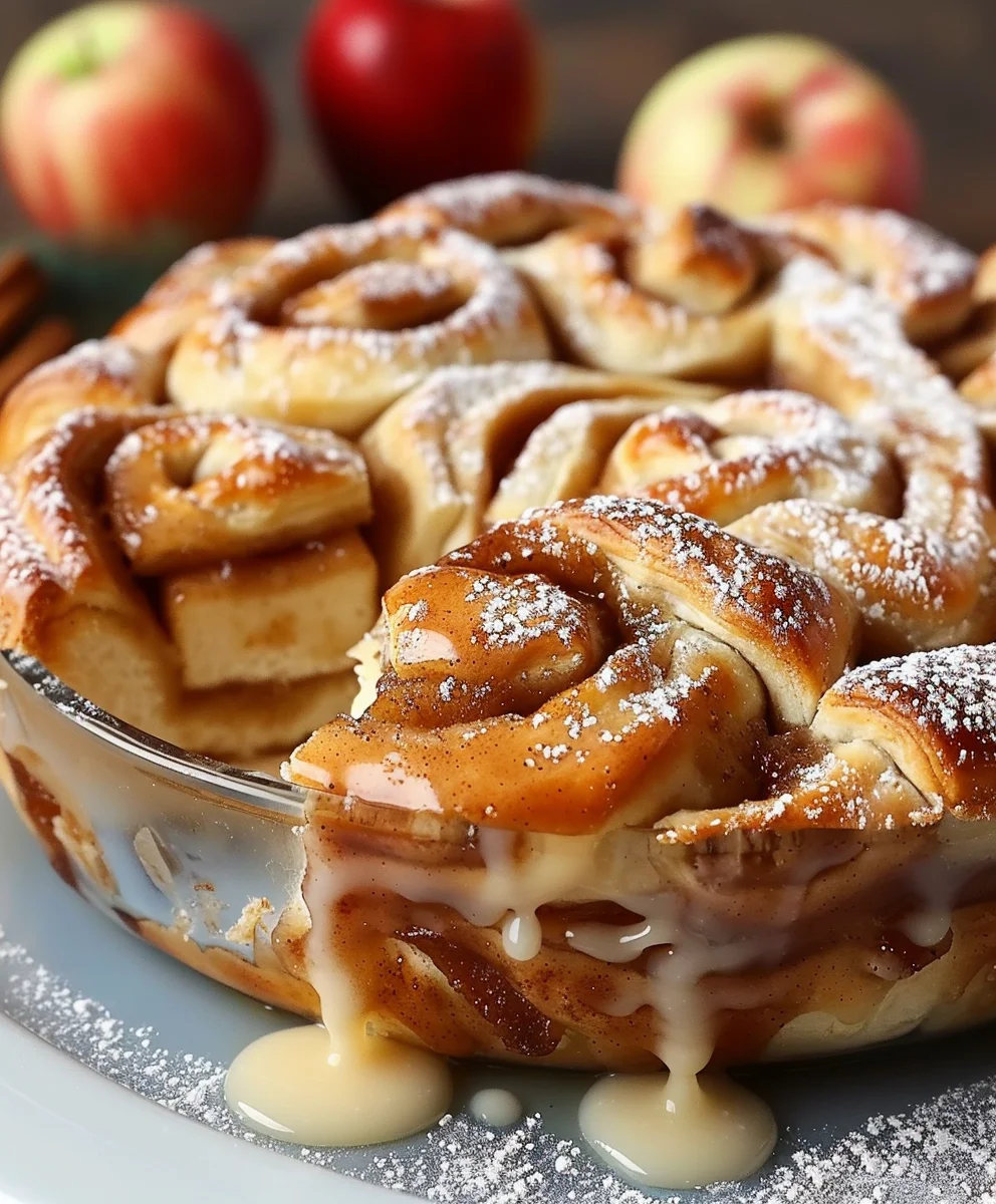 Das einfache Zimtschnecken Apfelkuchen Rezept für Herbstgenuss