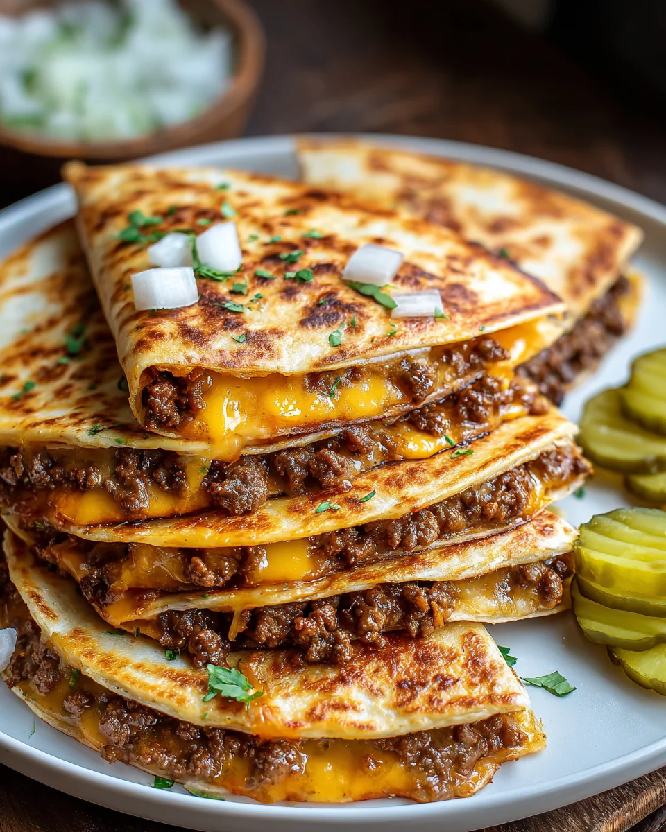 Knusprige Smashburger Quesadillas: Der perfekte Snack für Burger-Fans!