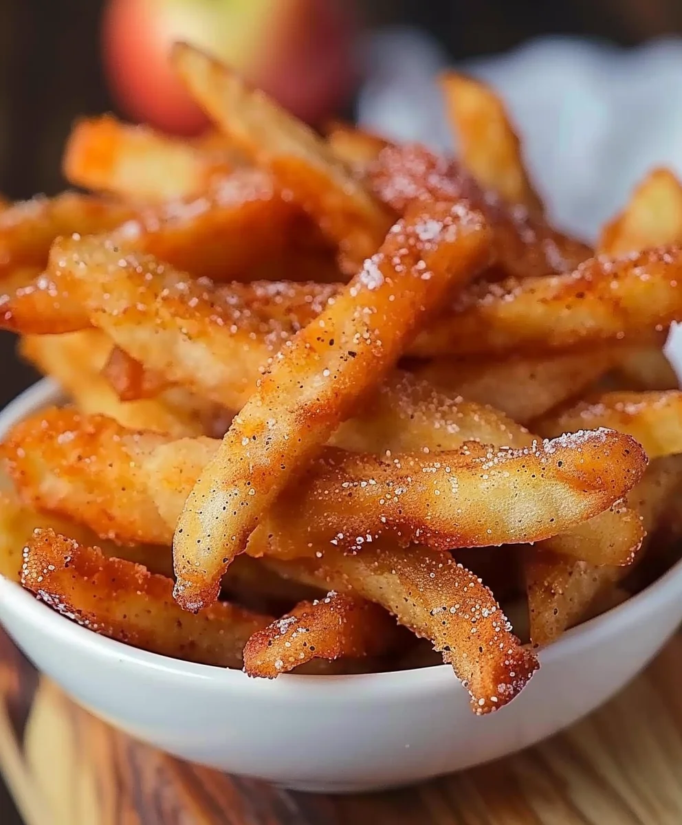 Crispy Apfel Pommes Heißluftfritteuse: Einfach & Lecker