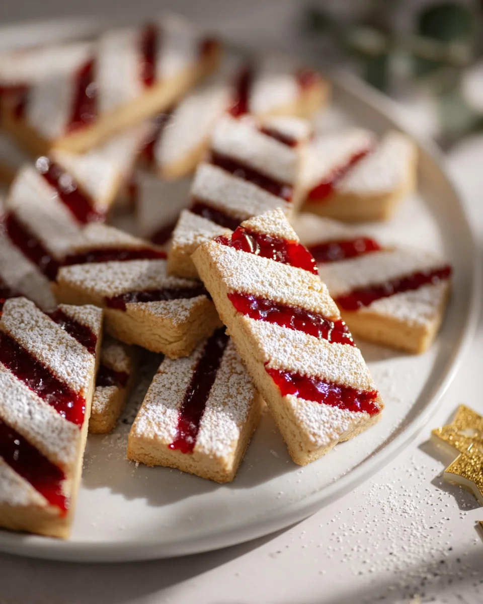 Einfache Linzer Streifen Plätzchen Rezept – schnell & lecker backen