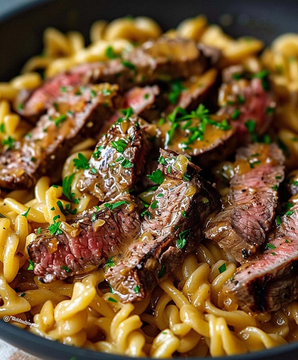 Würzig-cremige One-Pot Steak Pasta: Knoblauch-Butter-Traum