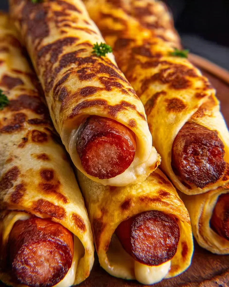 Gebackene Hot Dogs im Tortilla-Mantel: Schnell & Lecker!