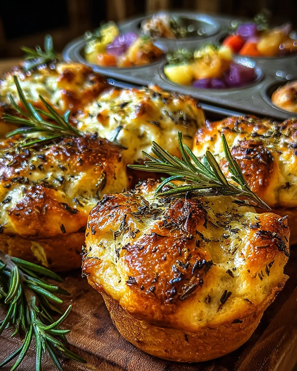 Rosmarin Knoblauch Focaccia Muffins: Dein Rezept für Genuss!
