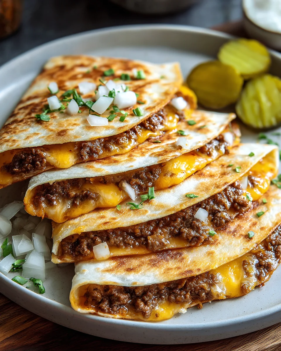 Knusprige Smashburger Quesadillas: Der perfekte Snack für Burger-Fans!