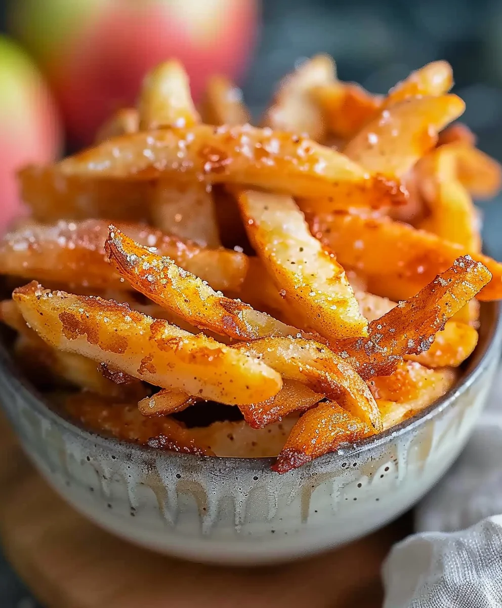 Crispy Apfel Pommes Heißluftfritteuse: Einfach & Lecker