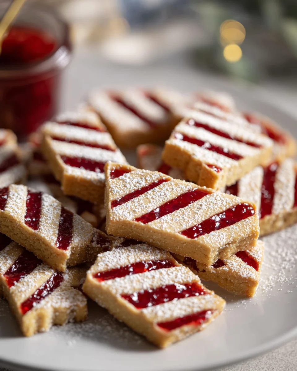 Einfache Linzer Streifen Plätzchen Rezept – schnell & lecker backen