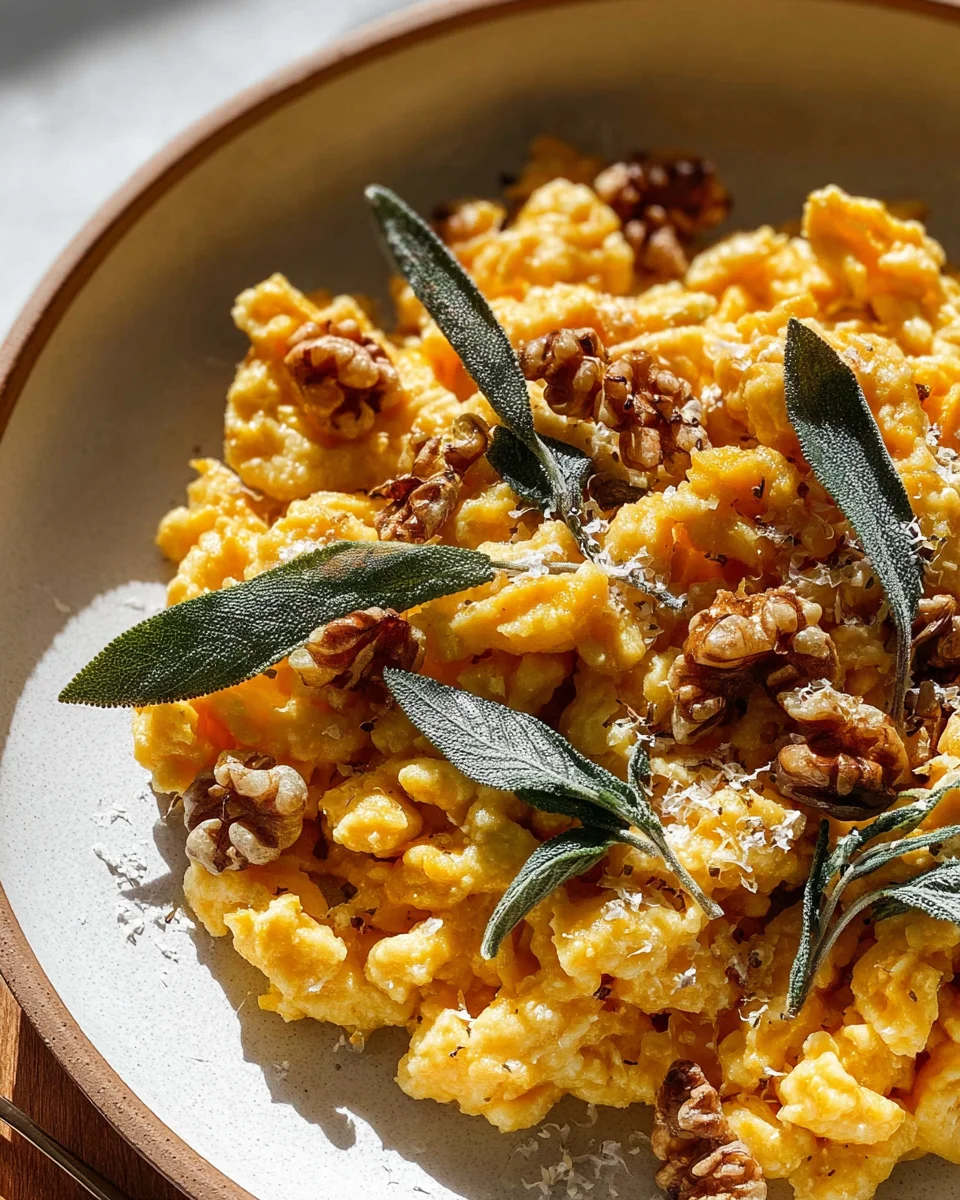 Kürbis Spätzle mit Walnuss-Salbei-Butter – Herzhaft lecker!