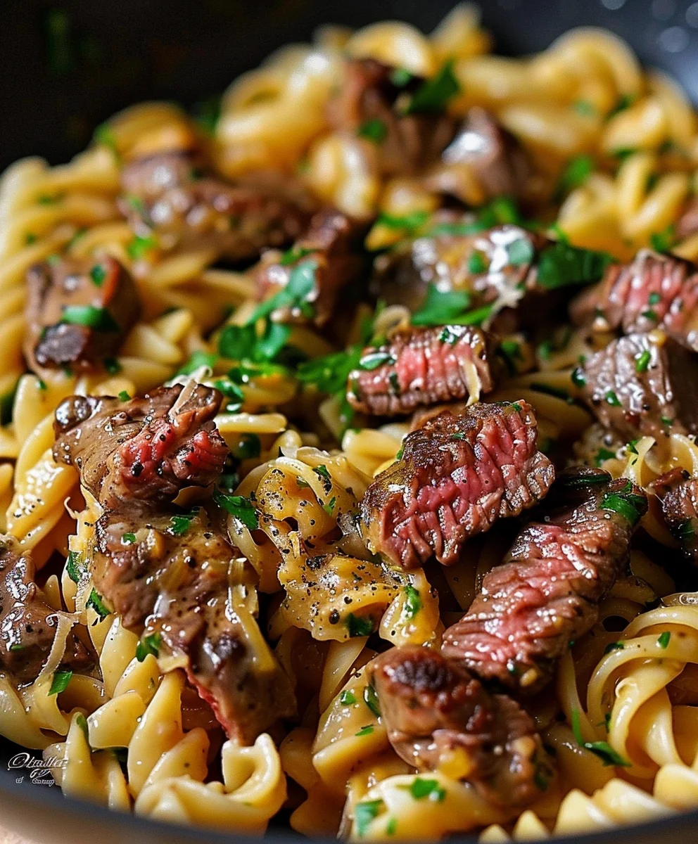 Würzig-cremige One-Pot Steak Pasta: Knoblauch-Butter-Traum
