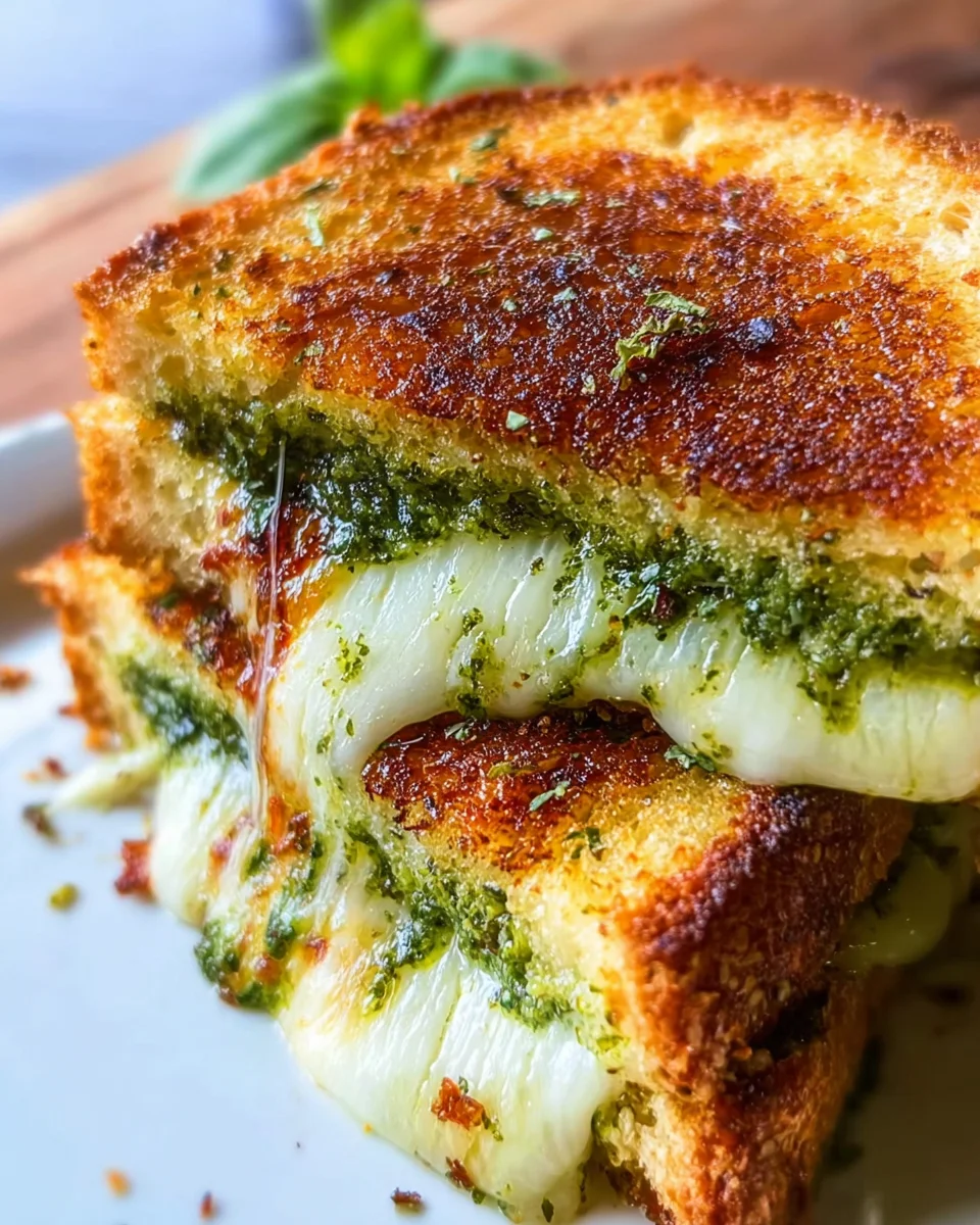 Sauerteig Pesto Grilled Cheese: Dein neues Komfort-Food!