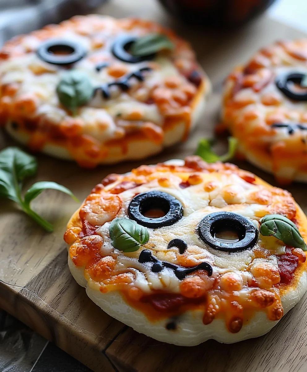 Mini Halloween Pizzas: Gruselig lecker & einfach!