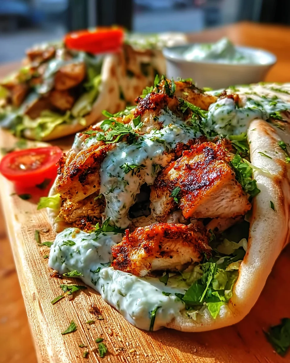 Hähnchen Gyros: Mediterran mit Feta Tzatziki genießen!