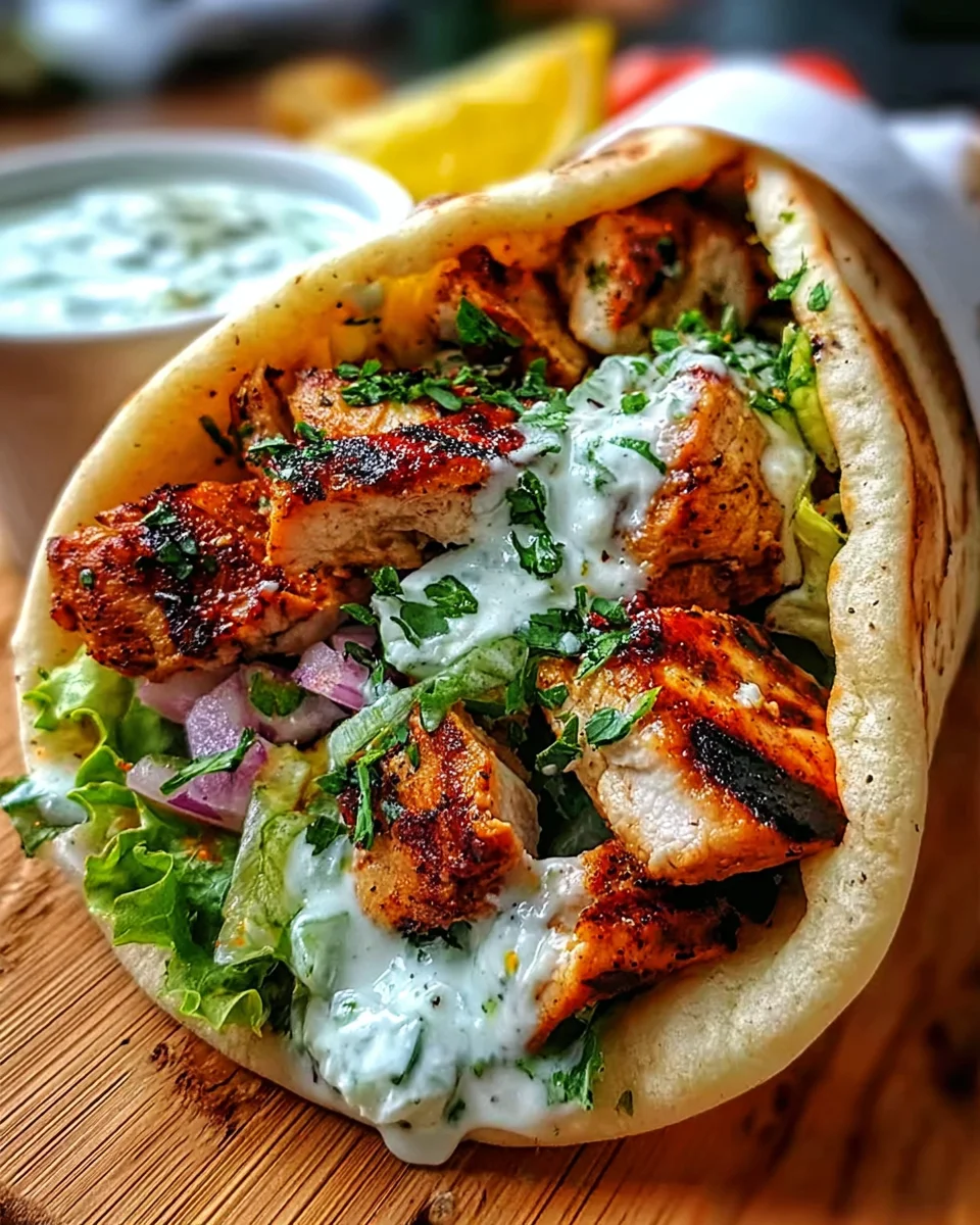 Hähnchen Gyros: Mediterran mit Feta Tzatziki genießen!