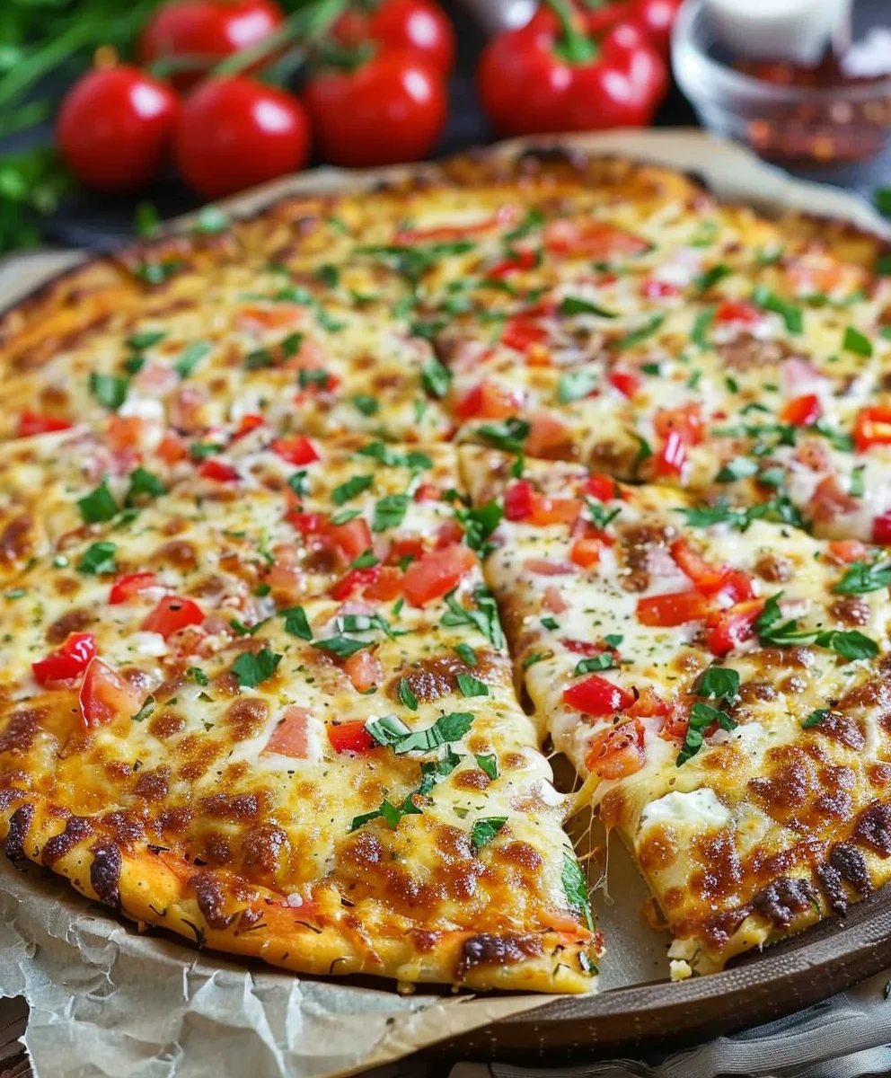 Genieße Low Carb Schüttelpizza: Einfach, schnell & köstlich